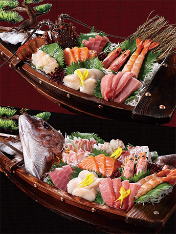 イセエビ・真鯛の舟盛